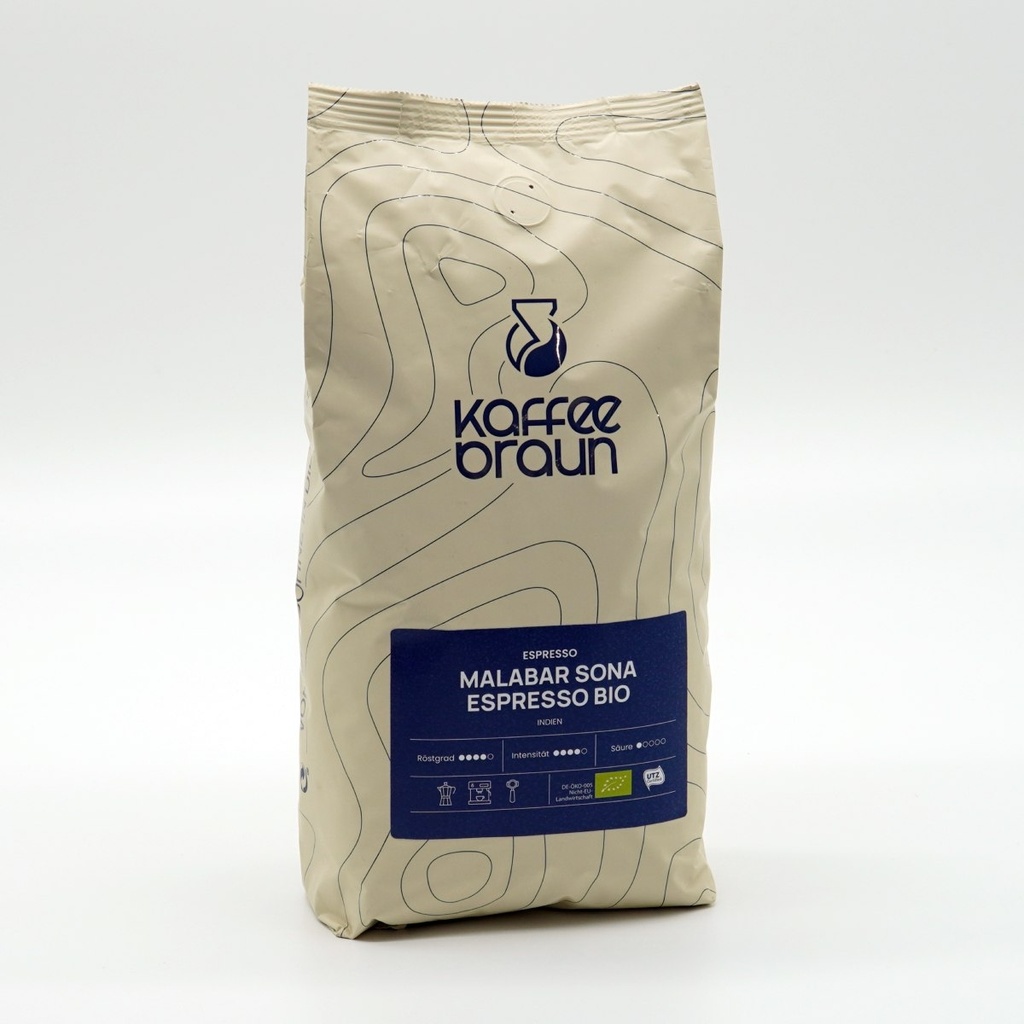 Kaffee Braun Espresso Malabar Sona